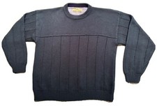 Vintage Green Chunky Textured Prides Landing Jumper Size L Dad Grandpa Sweater