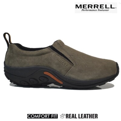 MERRELL HERREN LEDER SLIPPER JUNGLE MOC WALKING SNEAKER WANDERN OUTDOOR SCHUHE
