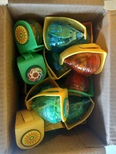 100 Trompos - 100 Spin Tops. Some might light up as shown on the last three pics