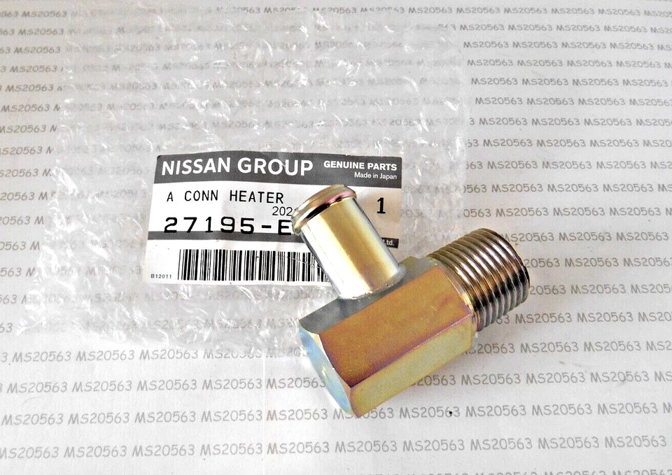 Conector de agua de codo de manguera calentador de motor Datsun S30 240Z 260Z 280Z 810 280ZX fabricante de equipos originales Foto 2 de 4