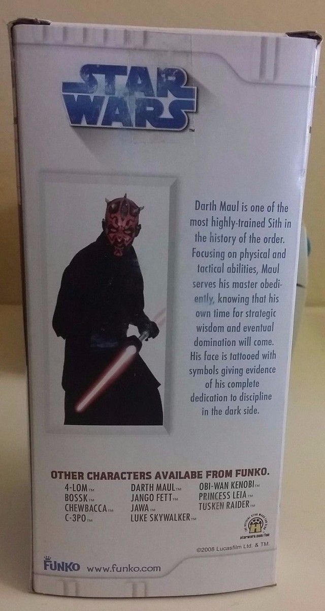 アメコミ Wacky Wobbler - Star Wars: Darth Maul Funko Star Wars Wacky Wobblers Bobble-Head - Darth Maul 2008
