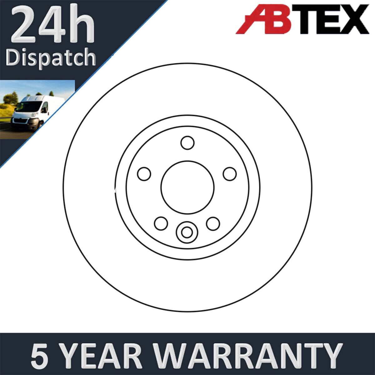 Fits Ford Mondeo 2007-2015 Abtex Front Brake Disc 1500159 | eBay UK