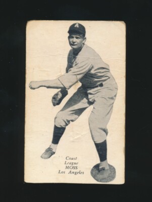 1932 Zeenut (PCL) -CHARLES ''MAL'' MOSS (Los Angeles Angels) 1930 Cubs