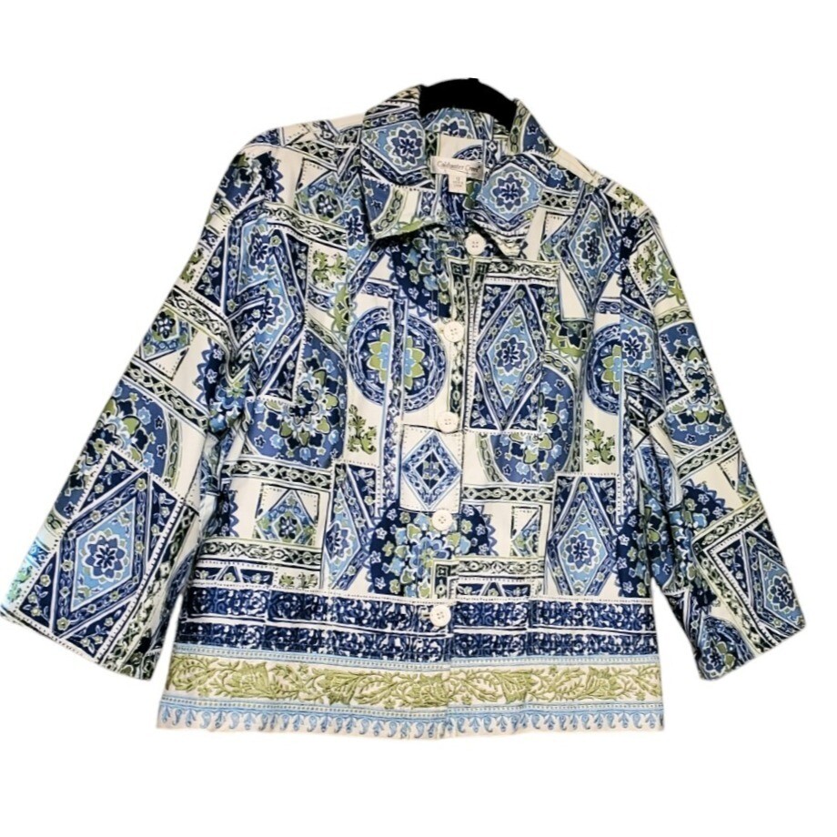 Modern statement Coldwater Creek Jacket size 12 L… - image 8