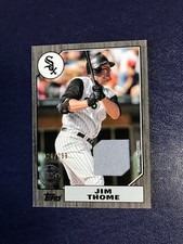 2022 Topps Series 1 JIM THOME 1987 Topp Jersey RELIC /199 87R-JT HOFer