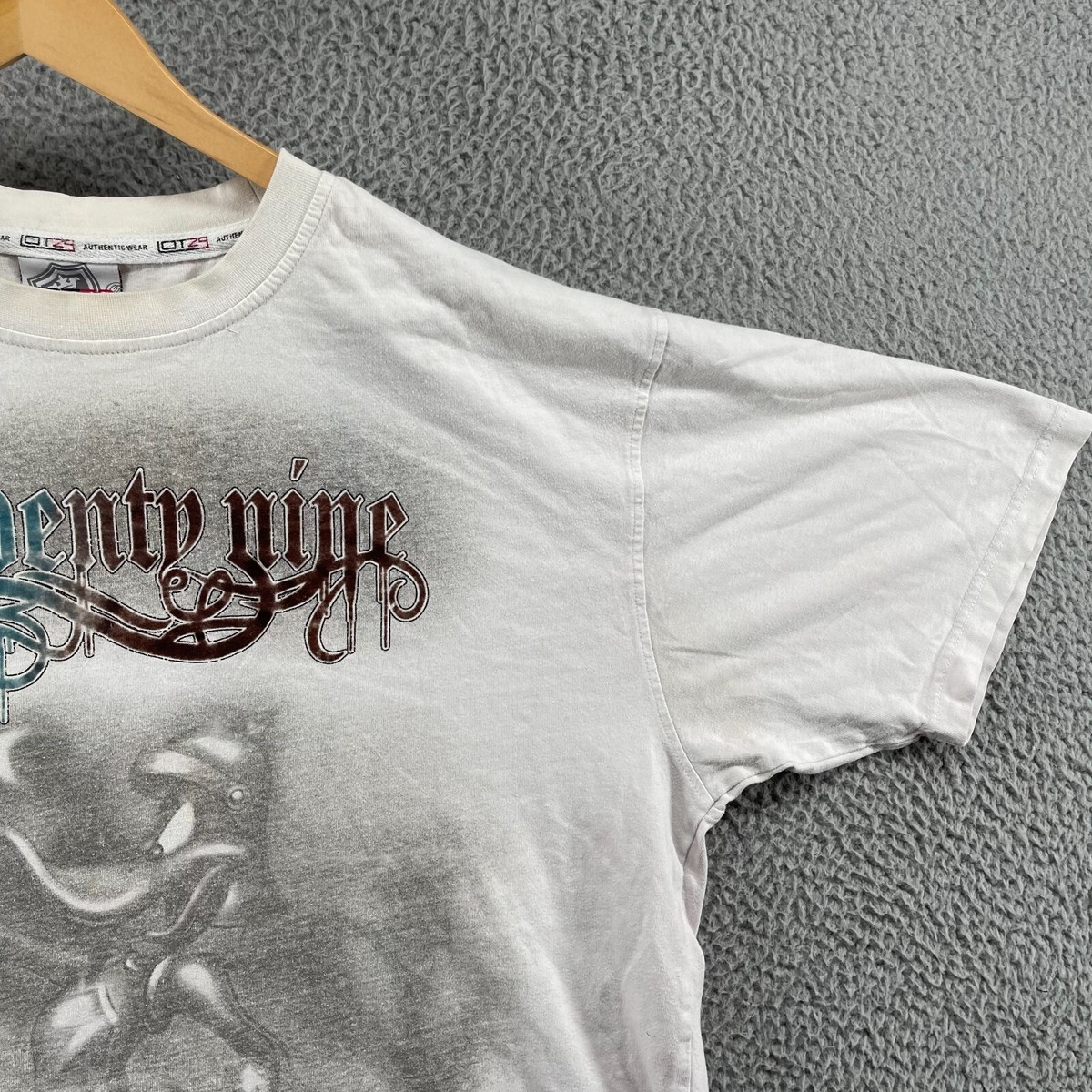 LOT29 W40 ヒップホップ Vintage Lot 29 Looney Tunes Shirt Men 3XL Gray White Graphic