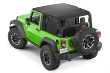 Cable Style Bimini Top Plus For 10-18 Jeep Wr...