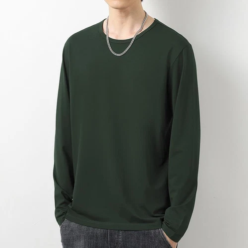 Herren Pullover T-Shirts Locker Rundhals Langarm Oberteile Streetwear Freizeit T-Shirt - Bild 34 von 40