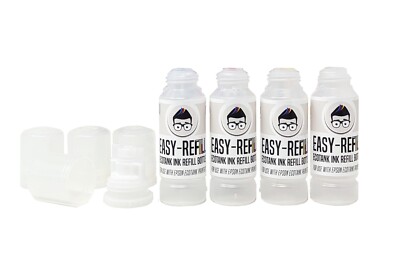 Leere Easy Refill Flaschen für Epson Ecotank Drucker [4er Set]