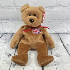 TY Beanie Baby BRITANNIA the Bear UK Exclusive 8.5 inch Rare Limited Edition