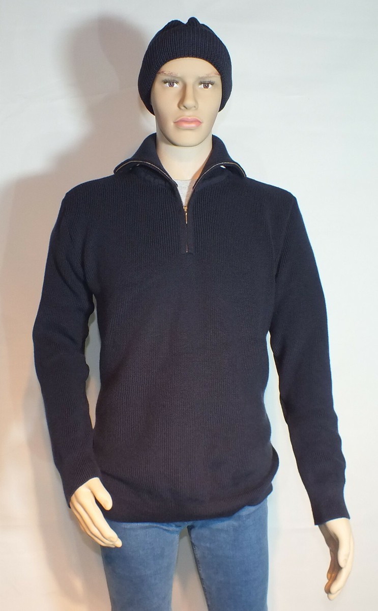 Wool Troyer Schurwolle Reißverschluss Troyer Pullover Herren