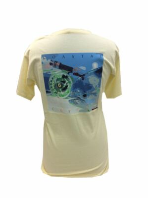 Coastal Cotton Gelb Fly Rolle Kurzärmeliges T-Shirt