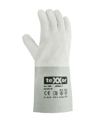 teXXor  Schweißerhandschuhe ARGON II Natur Lederhandschuhe