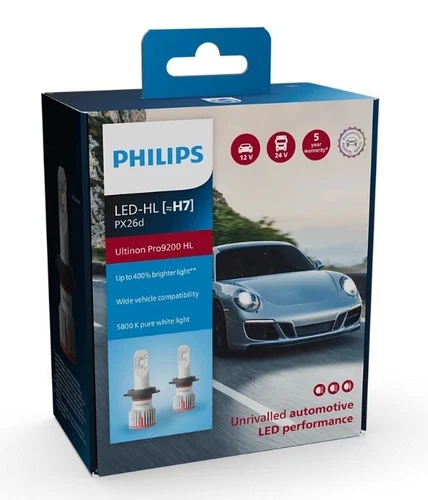 Philips Ultinon Pro9200 LED H4 H7 H9 H11 HB3 HB4 Car Headlight Globes Hi/Lo Beam - Picture 15 of 26