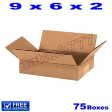 75 - 9x6x2 Cardboard Boxes 32ECT Mailing Packing Shipping Corrugated Carton