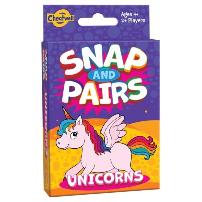 Cheatwell Games Snap +Pairs Unicorn Card Game - Classic Fun Game For Age 4+
