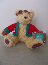 New HALLMARK MERRILY BEAR With Christmas Snowman Jacket 10"