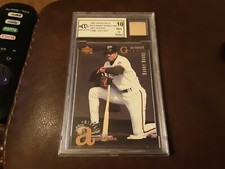 BCCG 10 Mint or Better 1995 Barry Bonds Upper Deck / 2001 Game Used Bat 