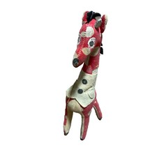 Vintage Dakin Dream Pets POCKETS Giraffe 9" Plush Vest Chain Flower Stuffed Toy