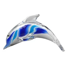 Chesapeake Bay 68524 Glass Blue Layered Dolphin 6 Inches