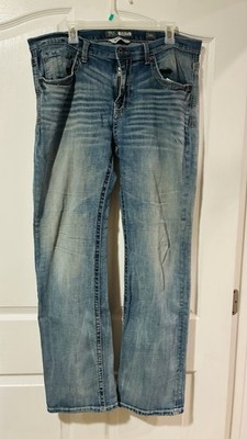 Men s Buckle BKE Derek Bootleg Medium Wash Denim Jeans Size 36L