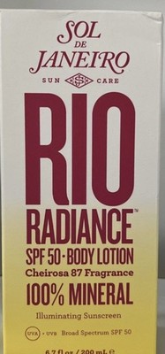 Rio Radiance Body Lotion Sol De Janeiro SPF 50 6.7 fl oz
