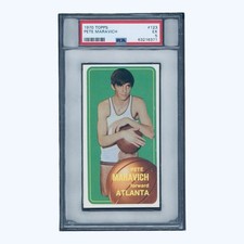 Pete Maravich 1970 Topps #123 Rookie PSA 5 EX Atlanta Hawks