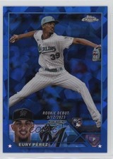 2023 Topps Chrome Update Sapphire Edition Rookie Debut Eury Perez Pérez 12wc