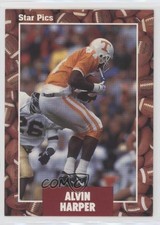 1991 Star Pics Certified Auto Alvin Harper #107 Auto 9lz