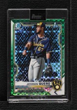2021 Bowman Chrome X Prospects Green X-Fractor 24/31 Jeferson Quero 0h29