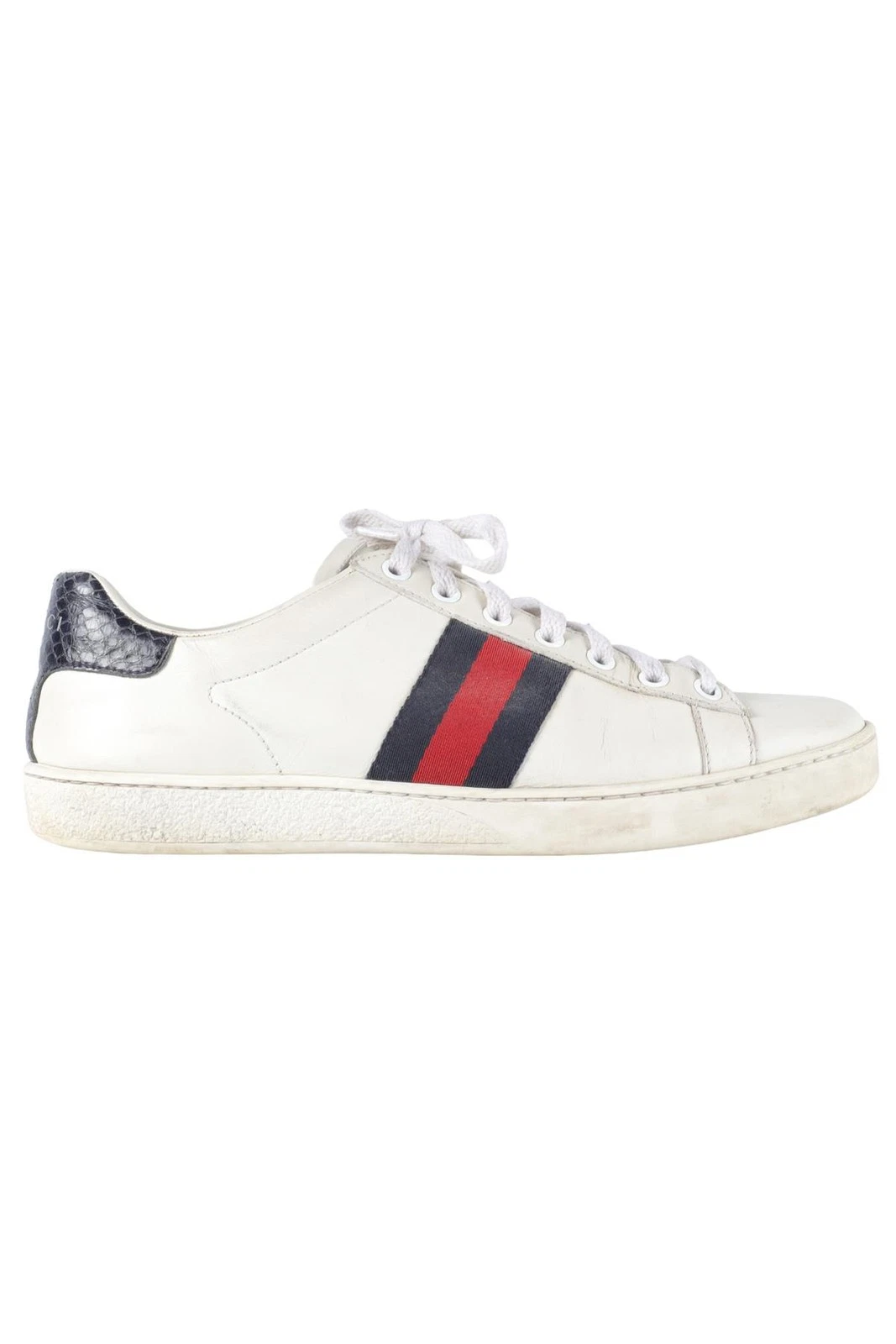BASKETS GUCCI BLANC ACE CUIR EU 38 UK 5 US 8