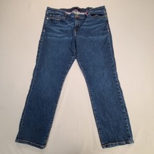 Tommy Hilfiger Pants Womens 16 Blue Denim Casual Comfort Stylish Outdoors