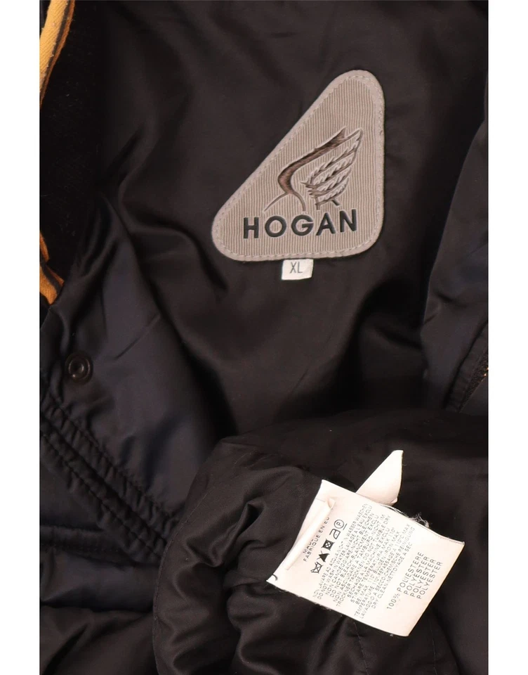 Chaqueta cortavientos HOGAN para hombre UK 42 XL negra poliéster BB01 Foto 4 de 4