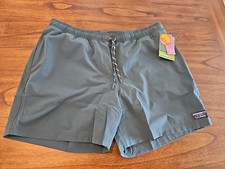 LL Bean SunSmart Swim Shorts Mens XL Black UPF 50 Quick Dry Pockets Outdoor