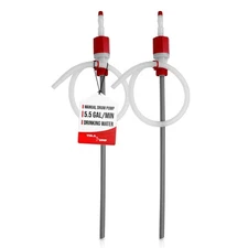 2 PK TERAPUMP TRTI901 BPA-Free Extra Heavy Duty Siphon Drum Pump for 15 30 55