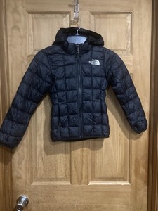 The North Face kids Thermoball hooded puffer Jacket Black  XS