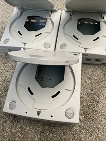 Lot of 3 Sega Dreamcast OEM Empty Console Shells