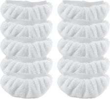 10 Pack Universal Reusable Steam Mop Pads for Handheld Cleaners - Microfiber, Wa