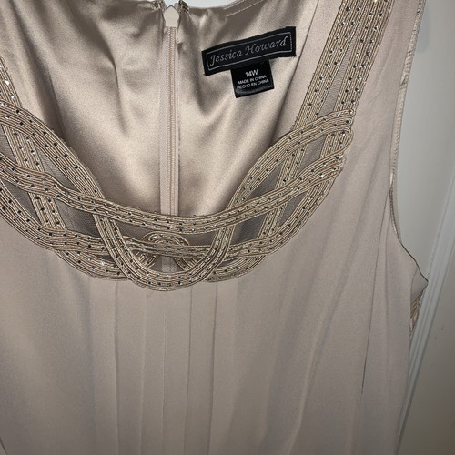 Jessica Howard Evening Gown Formal Embellished Wedding Prom Homecoming 14 W