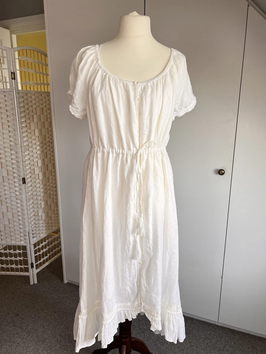 Marks and Spencer Linen White Dresses for Women for sale | eBay UK