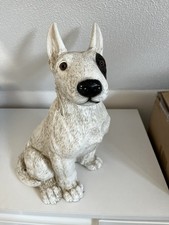 Deko Figur Hund Bull Terrier Kollektion Castagna aus Resin H 32 cm