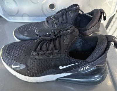 Nike Air Max 270 Shoes Youth Size 5Y Black White Running Sneakers