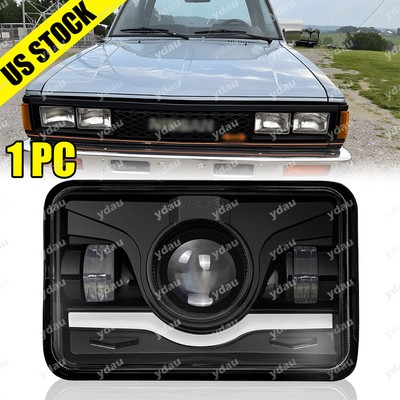 For Nissan 720 1983-1986 4x6'' LED Headlight Hi/Lo Beam DRL Turn Signal Lamp