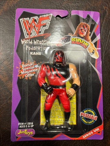 Vintage WWF WWE Justoys Bend-Ems KANE Series VIII ...