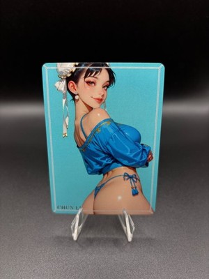 Chun Li Street Fighter Waifu Card TCG Full Art Waifu Legends Custom Goddess