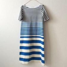 UNIQLO×MARNI Border Pattern Cut-and-Sew Dress