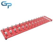 28 Holes Nut And Bolt Thread Checker Thread Gauge Inch And Metric Screw Red