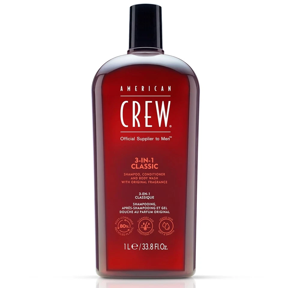 Champú acondicionador American Crew 3 en 1 árbol de té jabón corporal 33,8 oz | Todo en uno Foto 4 de 4