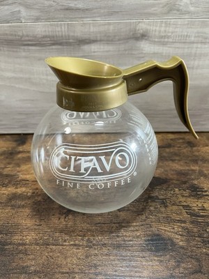 Citavo Fine Coffee Glass Coffee Pot Carafe Schott Duran Germany 6.5 Inch