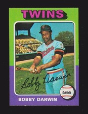 1975 TOPPS MINI #346  Bobby Darwin  MINNESOTA TWINS  EX-MINT+   B